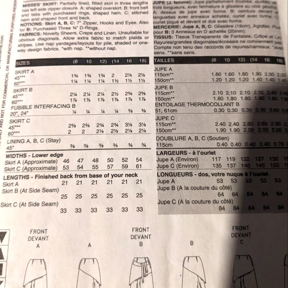 Vogue V7880 size 14 16 18 pattern only - Picture 2 of 3